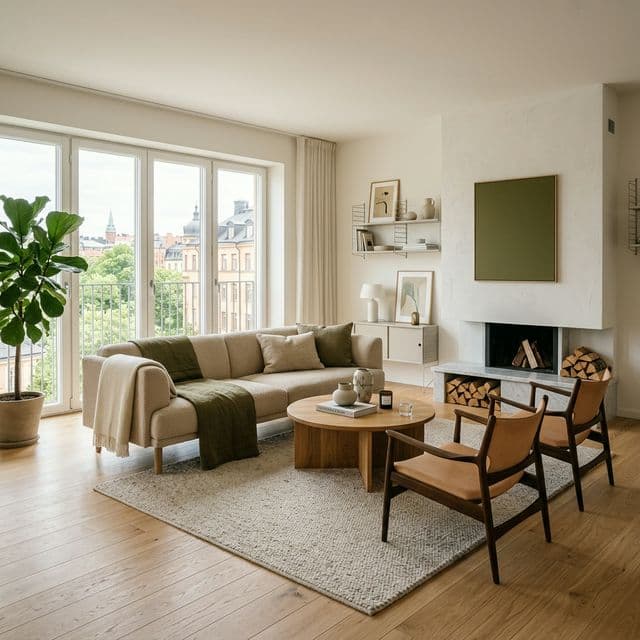 Inspirationsbild vardagsrum Kirseberg